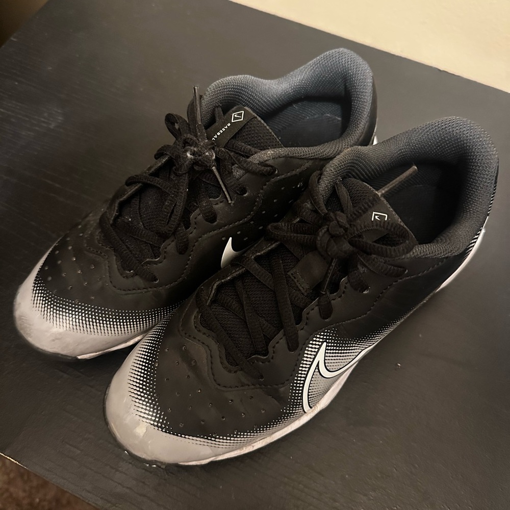 Nike Black and Gray Cleats